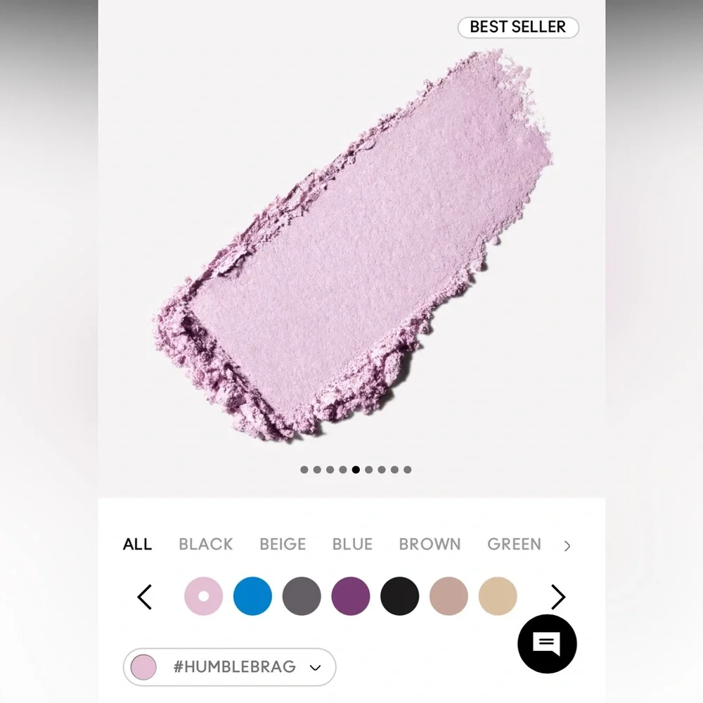 MAC #Humblebrag Lilac Frost Eye Shadow Icy Violet Purple Humblebrag